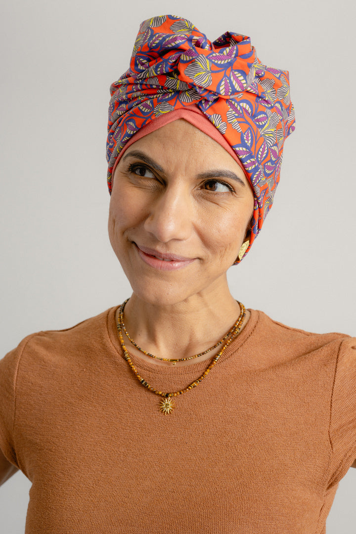 Zanzibar – Turban femme fashion à enfiler et nouer en Coton