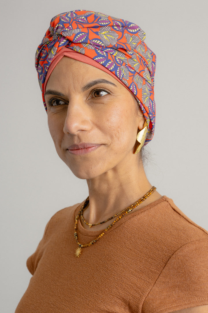 Zanzibar – Turban femme fashion à enfiler et nouer en Coton