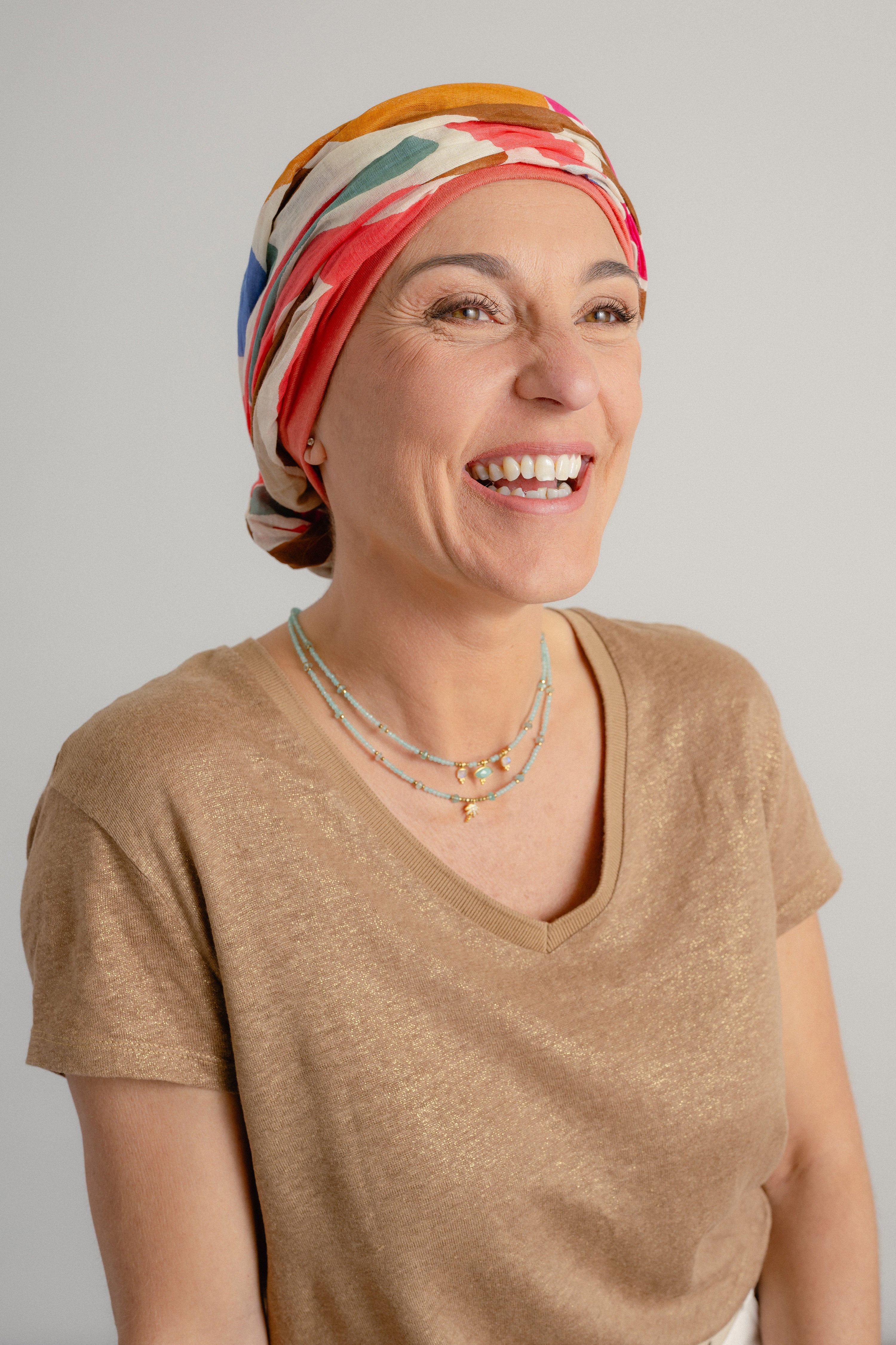Capri - Turban léger en bambou et coton, doux & chic