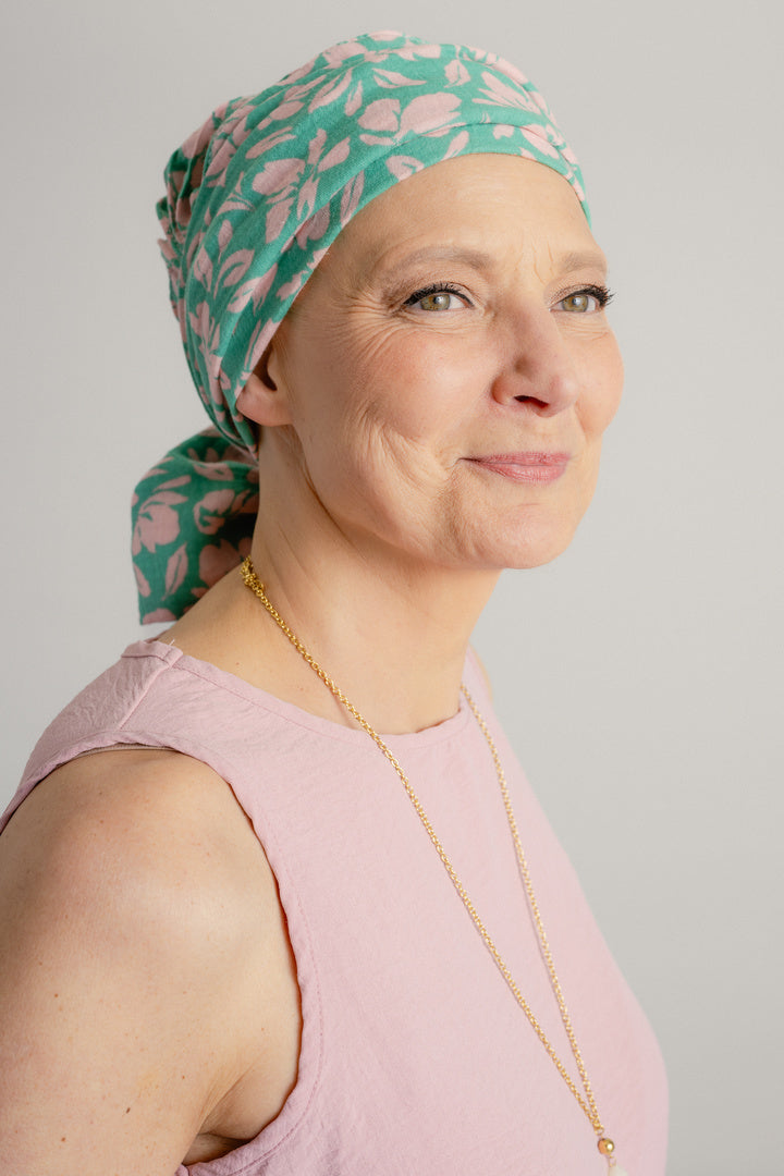 Monaco - Turban plissé à nouer en gaze de coton, chic et confortable