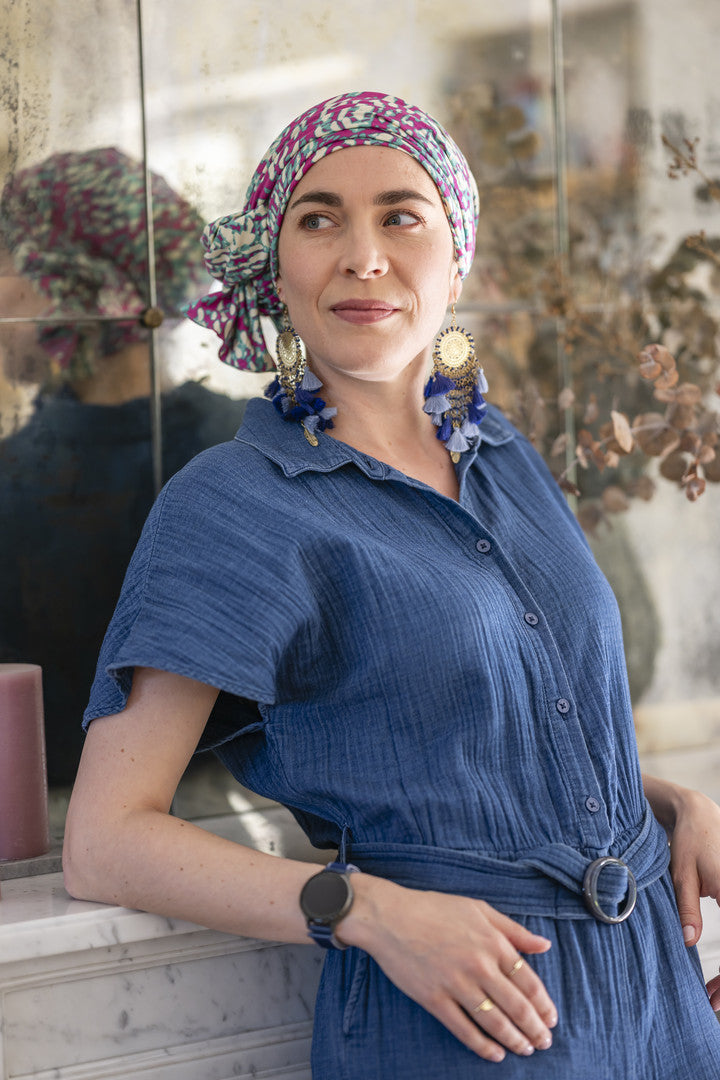 Twist - Turban femme chic à nouer de deux façons - iconic bella