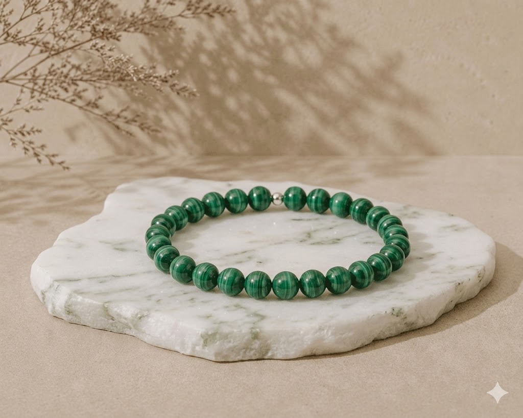 Bracelet by Nasoha - Malachite "Guérison du présent"