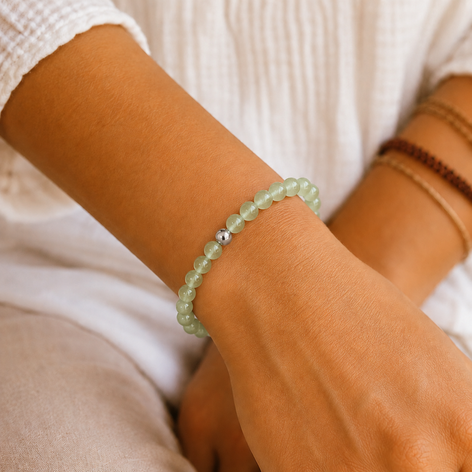 Bracelet by Nasoha - Préhnite "Renaissance & renouveau"
