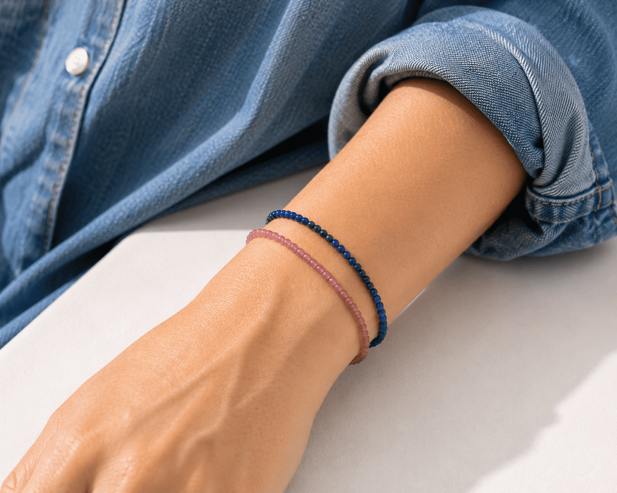 Bracelet en pierres fines by Nasoha - Tourmaline rose "Protection du coeur"
