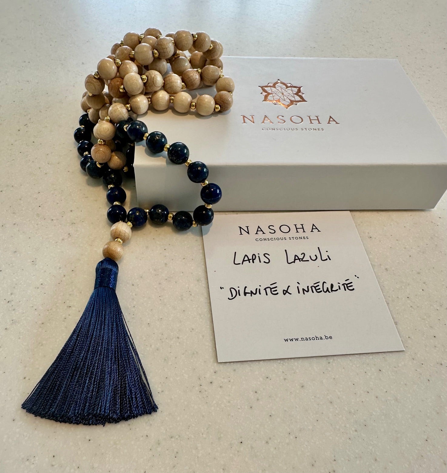 Mala by Nasoha - Bijoux spirituels & élégants pour se relier à soi - Lapis Lazuli
