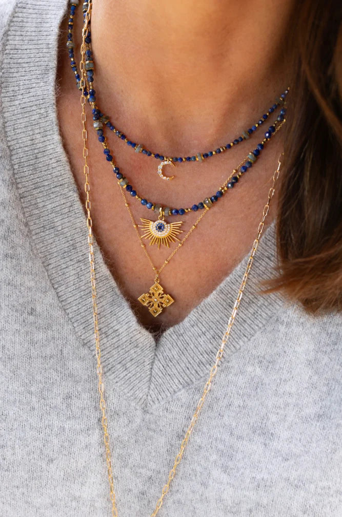 Le Collier Luna Lapis-lazuli by So by So Jewels